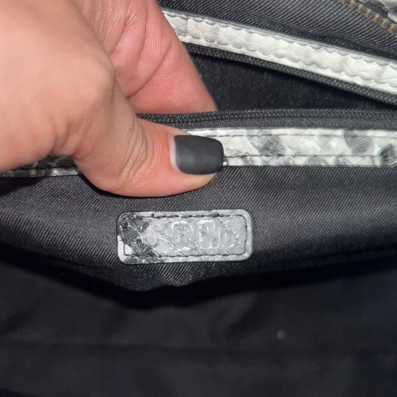 Jason Wu EUC Snakeskin Pattern Women's Bag - Black and Gray - Picture 6 of 13